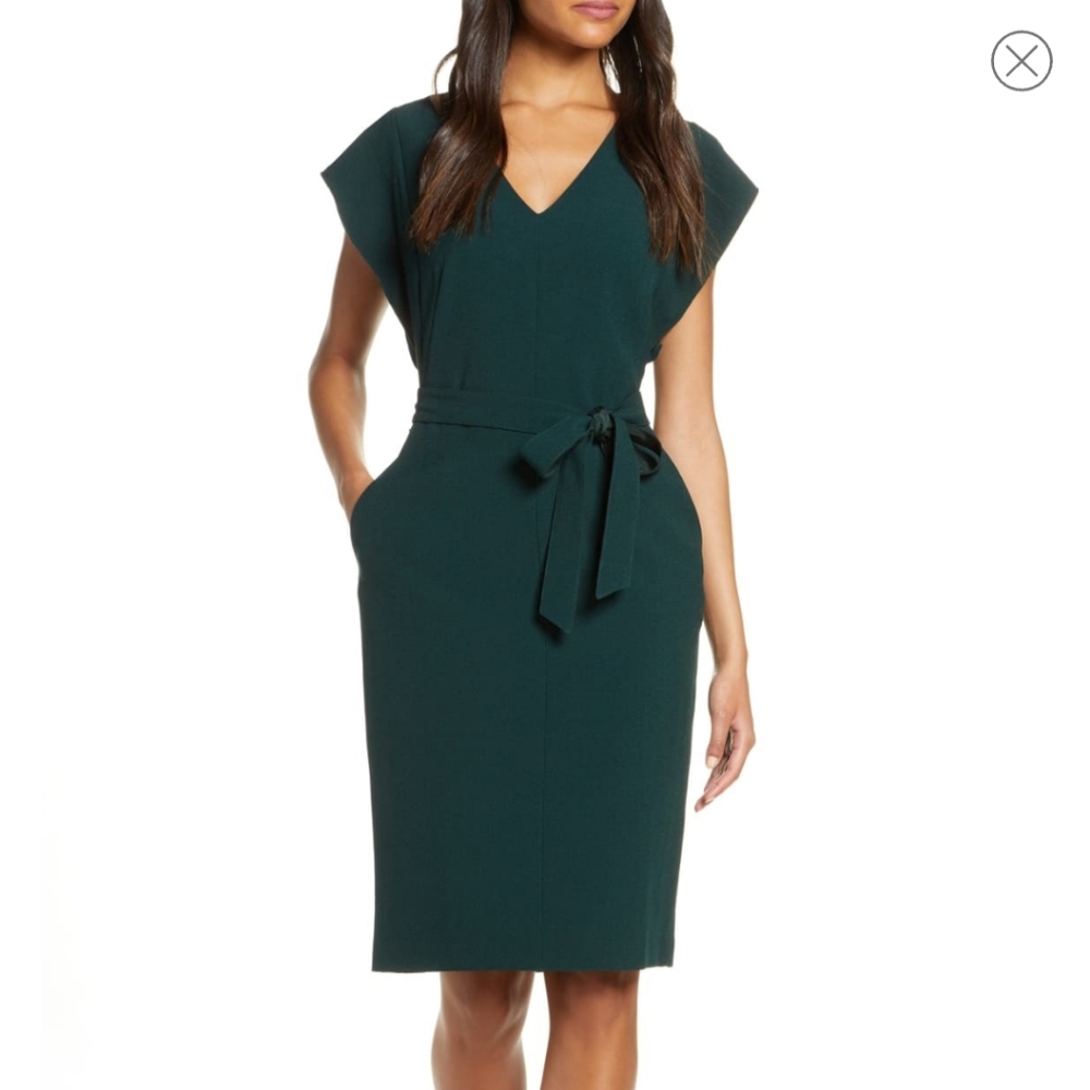 Nordstrom Ruffle Sleeve Sheath Dress